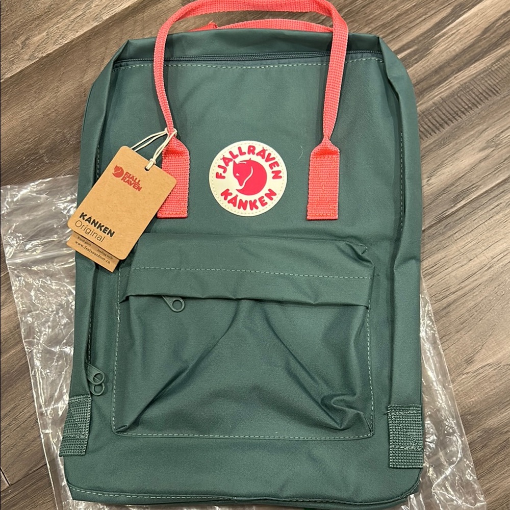 Fjallraven Green Backpack Durable Vinylon F Material
